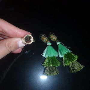 Fringe Earrings and Ring Set